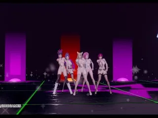 [MMD] CHUNG HA - Intense Dance, Ahri, Akali, Kaisa, Evelynn, Seraphine, KDA - 4K 60FPS