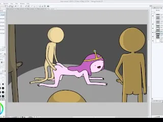 Bubblegum Blowbang Speed-Paint - Adventure Time Porn