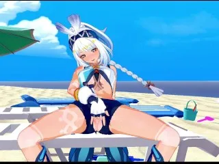 Beach Masturbation - Genshin Impact Hentai 3D