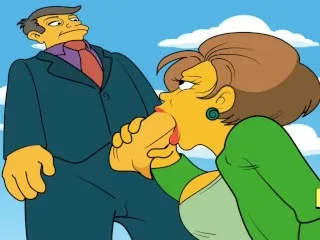 Edna Sucks Seymour's Cock (Adult Simpsons Parody)