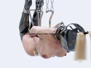 Restrained Girl's 3D BDSM Journey to Cell - Hardcore Animation