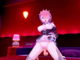 Ram from Re:Zero Raw Porn Scene 2/2