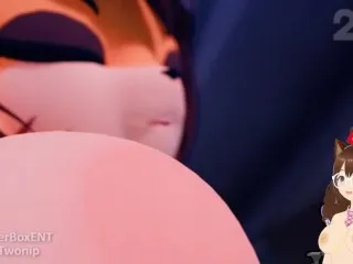 Jazziuu's Busty Feast & Tit Temptation - Furry Futa Animation