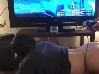 Boyfriend Plays Games as GF Gets Railed