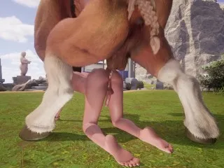 Furry Minotaur Pounds Small Cock Femboy's Ass POV Hentai