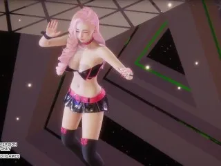 [LoL Hentai] MMD IVE, Hot Kpop Dance - Ahri, Akali, Seraphine - Uncensored