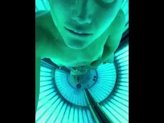 Masturbating in Solarium - Incredible Scenes