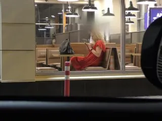 Burger King Public Extreme - Nude, Jerking Off Onlookers