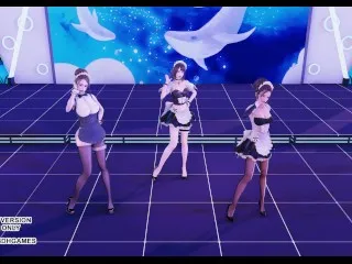 [MMD] Intense 4K Sexy Maid Dance, Hot & Fast 60FPS