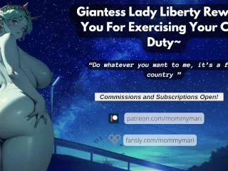 Lady Liberty Giantess - Exercise Reward 🗽🔥🩵