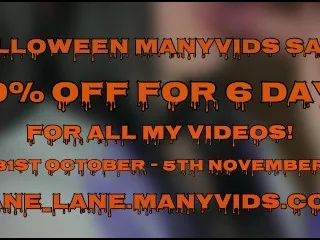 Halloween Sale - 50% Off My XXX Videos