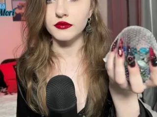 Vampire ASMR - Nail Bite & Rock Eating