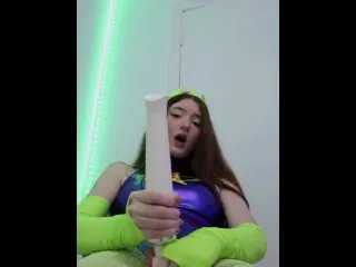 Alien Pornstar Tries Magic Wand