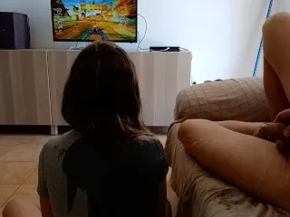 Urinating on GF during gaming (First Part)