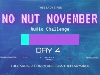 Nut-Free Nov 4th: Audio Porn Challenge