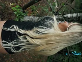 Public Forest Sex: Spontaneous BJ & Raw Fucking (Pornstar Names)