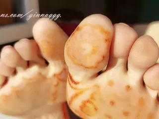 Hairy GinnaGg: Foot Worship, Dirty Foot Fetish - Lick & Sniff MILF