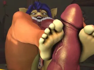 Footjob with Carmelita Fox - Intense SFM