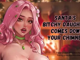 Bitchy Santa Daughter Down Chimney - Xmas Roleplay