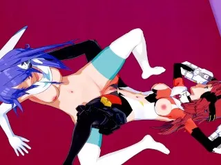 Lesbian Hentai - Symphogear Kanade x Tsubasa