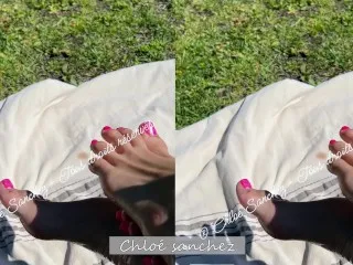 Chloé Sanchez: Hot Oil Foot Worship Fetish - Squirting Spectacle