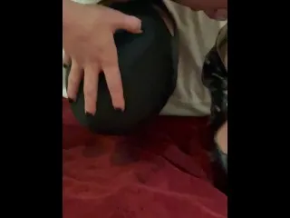 Wife Pee on Slave, Deepthroat & Swallow!