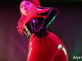 Arya Grander's Sizzling Latex Tease - Free XXX Video