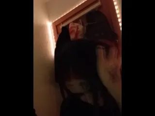 Emo Girl Deepthroat, Titty-Fuck & Facial Load