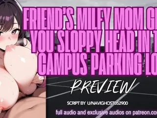 Sloppy MILF Blowjob in Parking Lot - Hardcore ASMR Erotica Preview