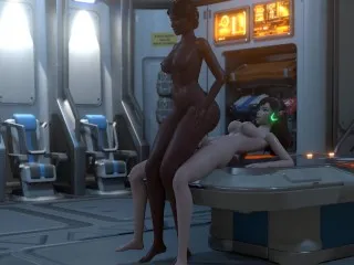 Futa Dva Fucks Symmetra in Overwatch Parody