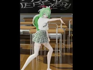 Genshin Impact Ganyu Striptease School Dance - Hentai Vertical