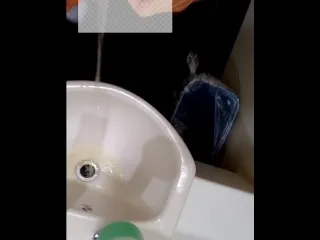 Can't Open Toilet, Forced Shit at Sink (\\*\*\*\*)