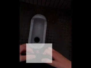 Standing Hardcore Anal in Japanese Toilet