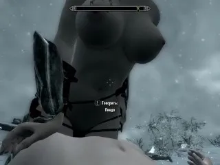 Snowy Lesbian Sex - Skyrim Version