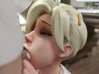 Mercy's Throat Fucking & Deepthroat Overwatch