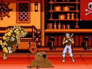 Ninjas Tearing Sheets - Nes