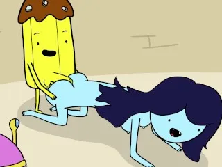 Bubblegum, Marceline Fuck Banana Guard - Hardcore Sex Scene