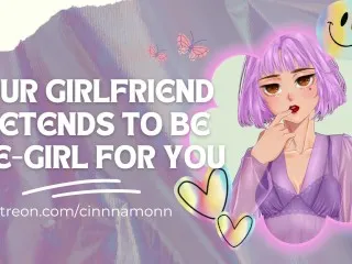 Hentai ASMR Roleplay: Girlfriend Pretends E-Girl, Sexy Voice