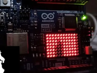 Bad Apple! XXX on 12x8 LED Matrix Light Show