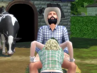 [TRAILER] Fucking Beta Debtor's Wife Hidden on Farm - Outdoor Blonde Banger