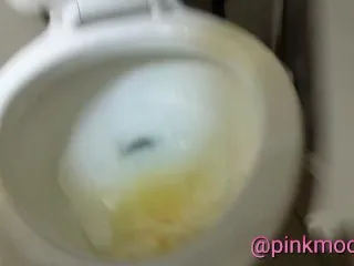 Stinky Farting Toilet Pee Fetish - Public Bathroom Humiliation