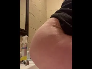 Girl Caught Peeing at Work Bathroom - Potty Break Action