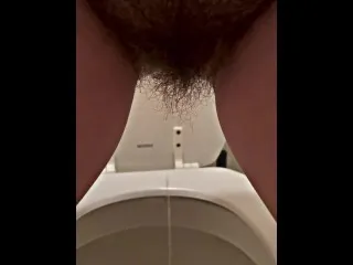 Public Standup Pee - Hairy MILF