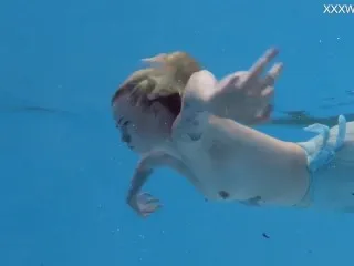 Tattooed Blonde Mimi - Underwater Hardcore Finnish Porn