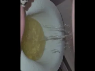 Hairy Pussy Shaved After Golden Pee