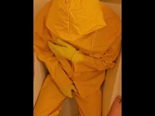 Yellow Gloves & Latex Mask: Pissing in Yellow Rainwear