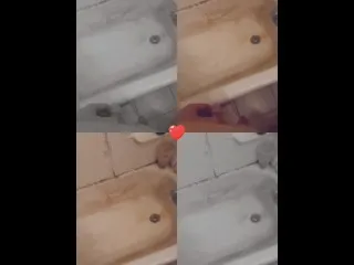 Hardcore Tub Peeing Action