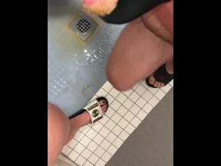 Public Shower Golden Showers & Piss Kisses - FIRST TIME