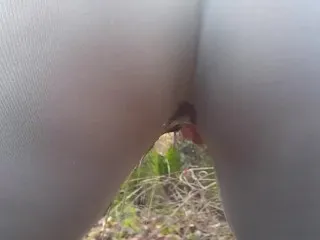 Public Trail MILF Urinating Tight Panties