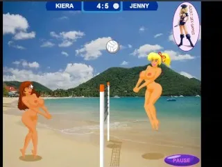 Naked Volleyball Bouncing Boobs - Boobie-Volley Match